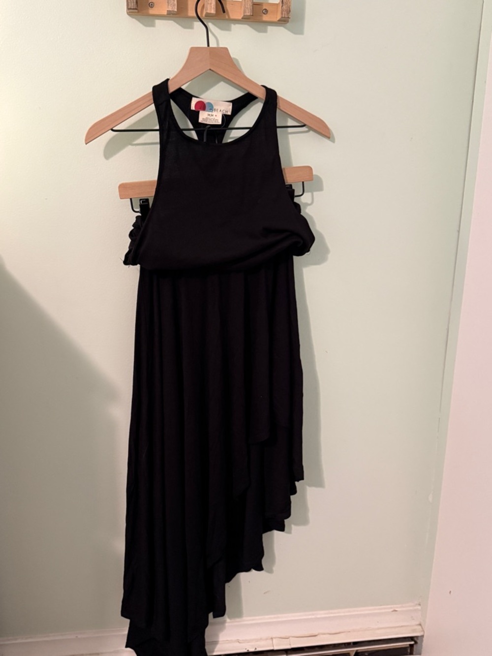 Free People Beach Black Asymmetrical Dress M